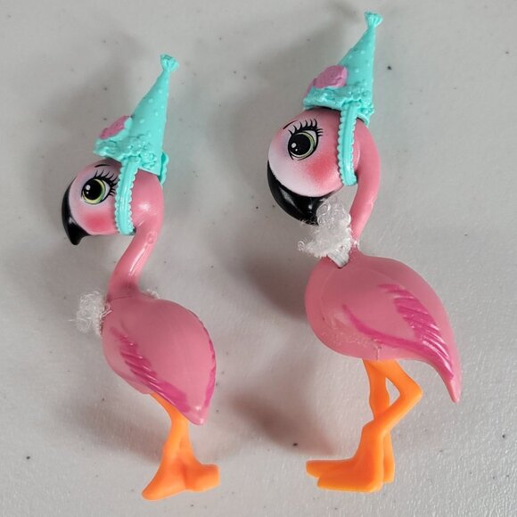 Enchantimals Let's Flamingle Party Replacements Fanci Flamingo Swash 7 PCS 2016 - Picture 3 of 8